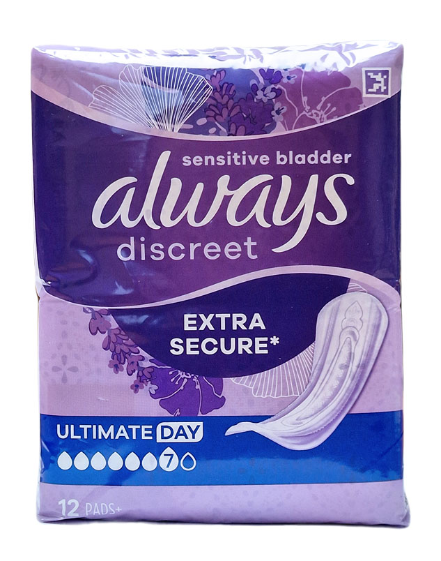 ALWAYS DISCREET PADS ULTIMATE DAY 12'S